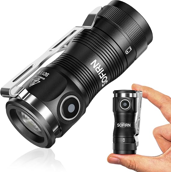 sofirn SC13A EDC Flashlight 1300 Lumens Rechargeable, Anduril 2, IP68