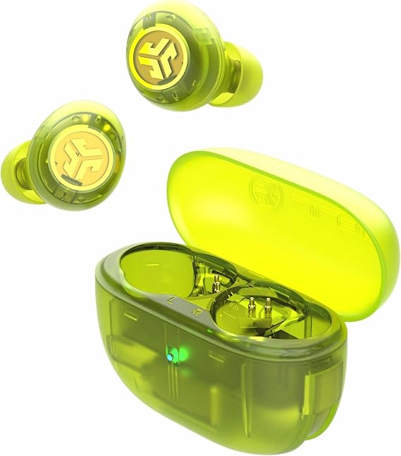 JLab Go Air Pop ANC Earbuds with Mic - Bluetooth, Neon Green
