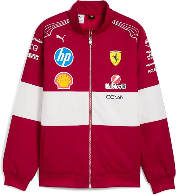 PUMA Scuderia Ferrari F1 2025 Team Vintage Racing Jacket