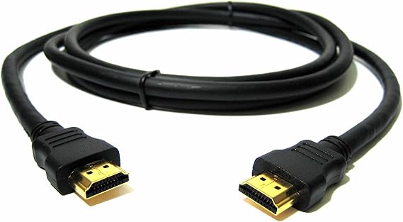 Master Cables Black HDMI Cable Lead for Sony PlayStation 4 Consoles, PS3, Xbox, Nintendo, Roku - 2m - 6.6 ft High-Speed, Gold Plated, Premium Quality Cable