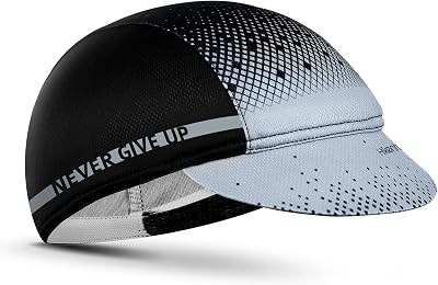 Hikenture Cycling Cap,Cooling Skull Cap Bike Hat with Sun Visor, Summer Breathable Helmet Liner Biking Cap for Men Women