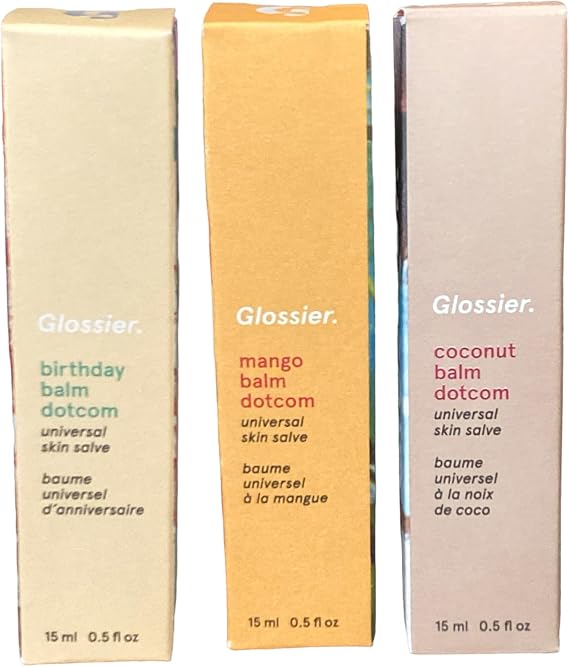 Glossier Balm Dotcom Trio Mango, Birthday, Coconut Size: 15ml
