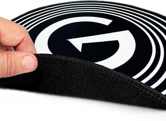Big 'G' Record Cleaning Mat Professional Work Mat for Cleaning Vinyl Records, Lg 16 Dia., Thick Double Layered Microfiber, Protect Delicate Vinyl Records While Cleaning