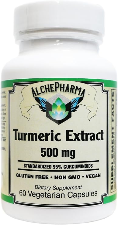 Turmeric Curcumin Supplement 500mg - Standardized to 95% Curcuminoids - Vegan, Non-GMO, Gluten Free