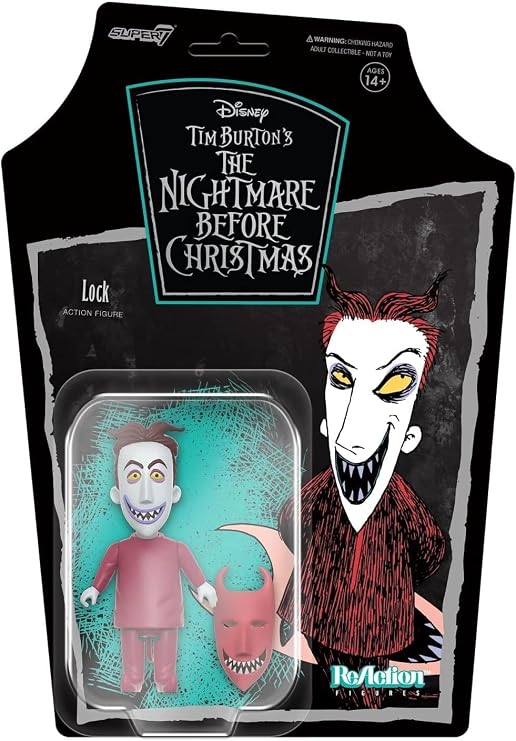 Super7 Tim Burton's The Nightmare Before Christmas Lock - 3.75" Disney Action Figure Classic Movie Collectibles and Retro Toys