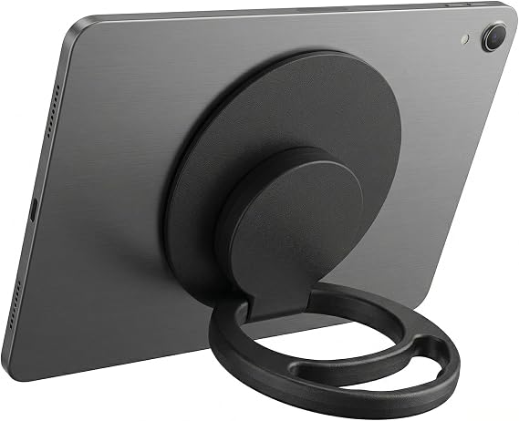 Universal Tablet Stand, Back Mounted Handheld Stand, Rotates 360 Degrees, Adjusts Multiple Angles for iPad/Galaxy Tab and All 7-11 Tablets(Black)