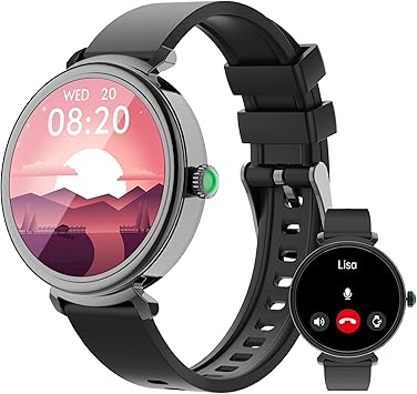 Smart Watch for Women with Answer/Make Call,1.27" HD Waterproof with DIY Faces,Fitness Tracker Smart Watch with Heart Rate,SpO2,Sleep Monitoring Compatible with iOS/Android