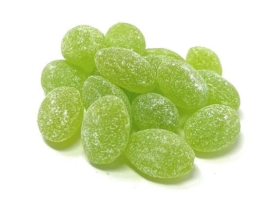 YANKEETRADERS Green Apple Hard Sanded Candy Drops, 40 Oz. Bulk Bag