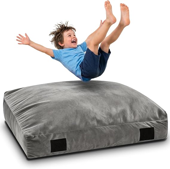 Crash Pads for Kids Sensory, Crash Pads Sensory (4 x 4 ft) Grey