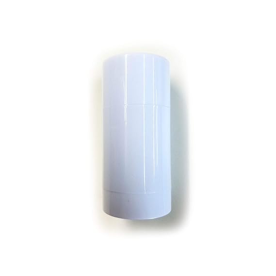 Empty Deodorant Containers - Twist-up, Reusable, Recyclable, DIY Empty Deodorant Tubes, Bottom-fill 2.0 Oz (4-Pack, White)