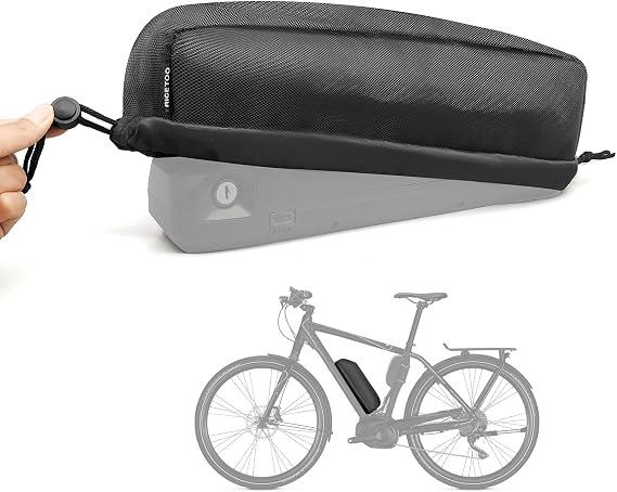 Ebike Battery Protective Bag Cover, Electric Bicycle 36V 48V 52V 60V Li-ion Battery Waterproof Dustproof Anti Mud Cover