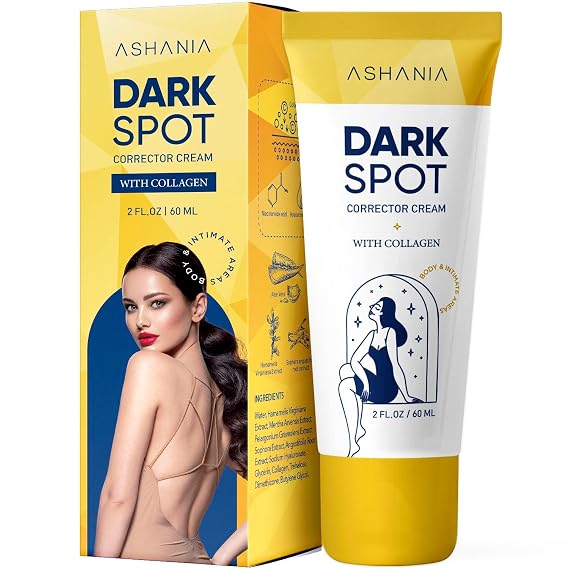 Dark Spot Remover for Face and Body: Advanced Corrector Cream for Inner Thighs, Dark Neck & Knees Advanced Formula (2 Fl Oz)