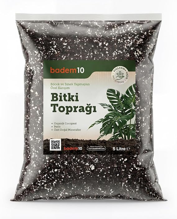 Organik Cocopeat Perlit Pomza Karışımlı Genel Bitki Kullanıma Uygun Bitki Toprağı Toprağı 5 Litre