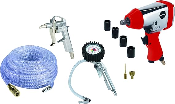 Einhell 4020565 Basınçlı Hava Aksesuar Seti 10 Parçalı (Kompresör Aksesuarı, Kompresörler için Uygun)