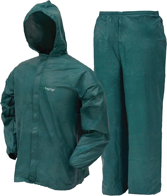 FROGG TOGGS Mens Ultra-Lite2 Rain Suit, Waterproof Raincoat and Pant Set