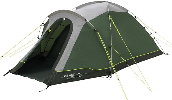 Outwell Cloud Lightweight Dome Tent with Porch Area 3000mm HH Waterproof, Compact Pack Size, Two-Room Design - Suitable for Camping, Hiking, Mountaineering