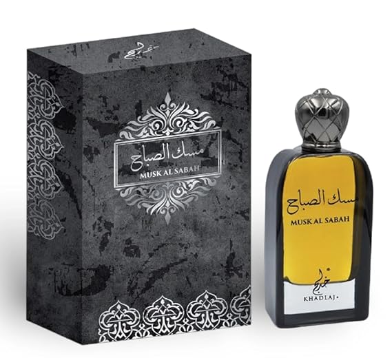 Khadlaj Musk Al Sabah Eau de Parfum Spray for Unisex, 3.4 Ounce