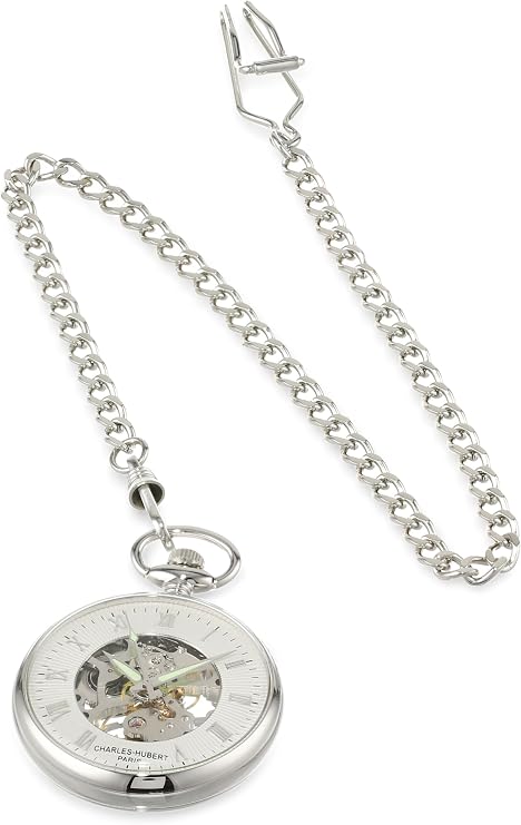 Charles-Hubert, Paris Open Face Mechanical Pocket Watch