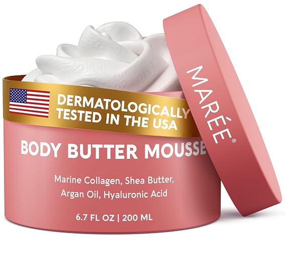 MAREE Body Butter Cream Vanilla Shea Butter with Marine Collagen