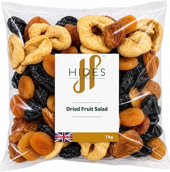 Hides Fine Foods - Dried Fruit Salad 500g - Suitable for Vegetarians - GMO Free - Snacking - Healthy Snack - Ideal for Breakfasts - Packed full of flavour