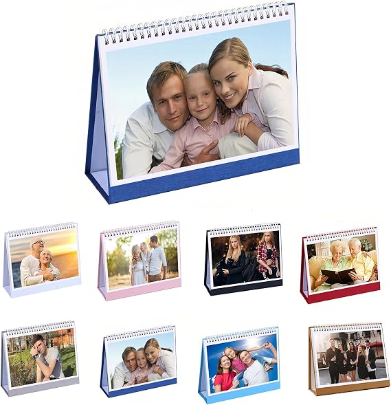 Custom Personalized Desk Calendar 2026 Customized Calendar with Your Photo, 13 Pictures Calendar DIY Gifts for School, Office, Home(8.3" x 5.5")
