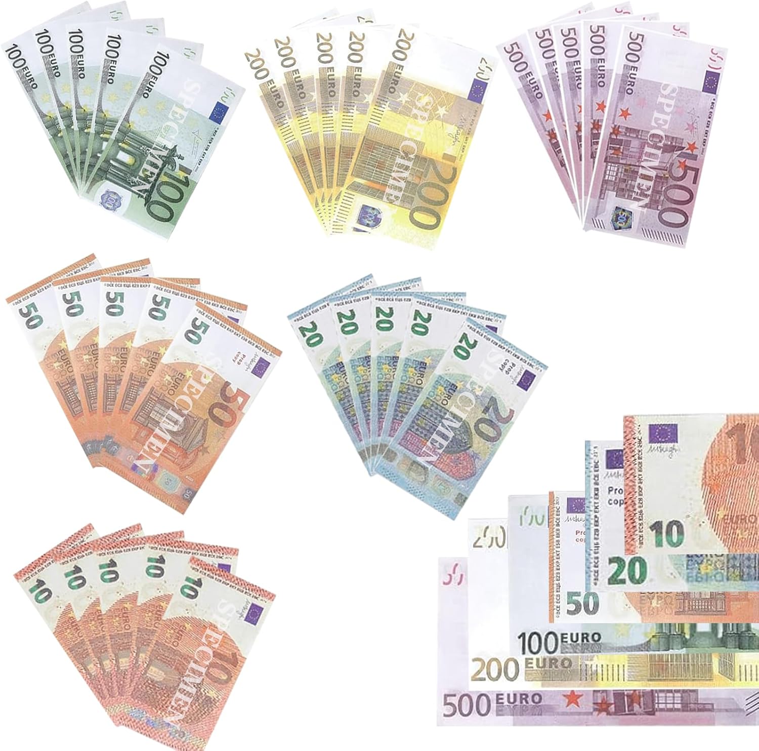 150 Sheets of Merchant Shop Play Decoration 102050100200500 for Learning and Playing Purposes Merchant Shop Accessories Shop Accessories