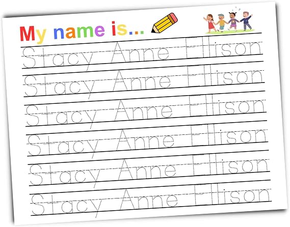 Personalized Name Tracing Worksheets: Handwriting Practice