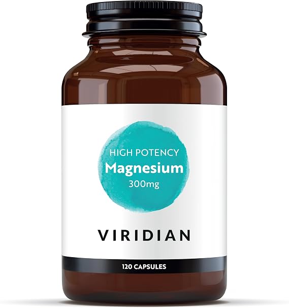 Viridian - High Potency Magnesium 300mg 120 Capsules | Vegan Formula | Supports Energy, Reduces Tiredness & Fatigue | No Artificial Fillers, Ethically Sourced