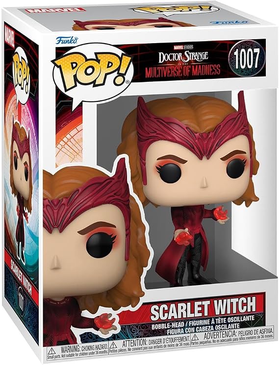 Funko POP! Marvel: Doctor Strange - Scarlet Witch | Official Merch - Collectable Vinyl Figurine for Shelf Display - Birthday Gift Idea for Fans and Collectors
