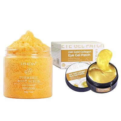 Liyalan Turmeric Body Scrub Moisturizing and Exfoliating&