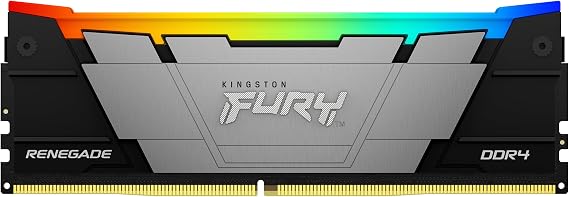 Kingston FURY Renegade RGB 16GB 3200MT/s DDR4 CL16 DIMM 1Gx8 Desktop Gaming Memory - KF432C16RB12A/16