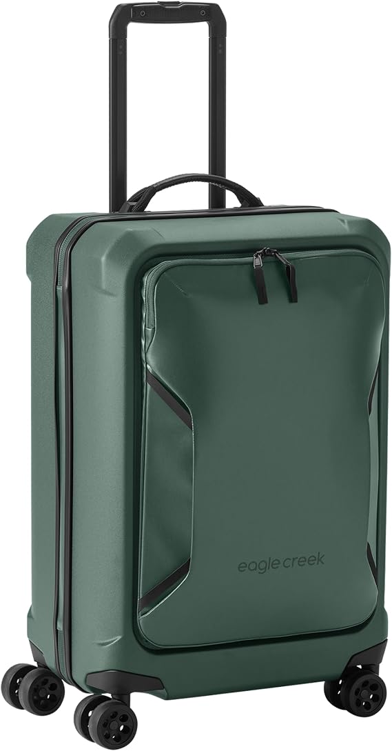 Eagle Creek Tarmac 4-Wheel 26-Inch Luggage, Duck Green | Durable Rolling Suitcase for Secure Storage, Smooth Spinning Wheels, Telescoping Handle, Locking Zippers