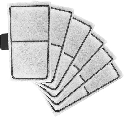 6pcs Filter Cartridges Compatible with Topfin Top Fin EF-S & BF5 BETTAFLO, 3.7x2.1 Inch Fish Tank Filter Cartridge Replacement for Aquarium Water Filtration