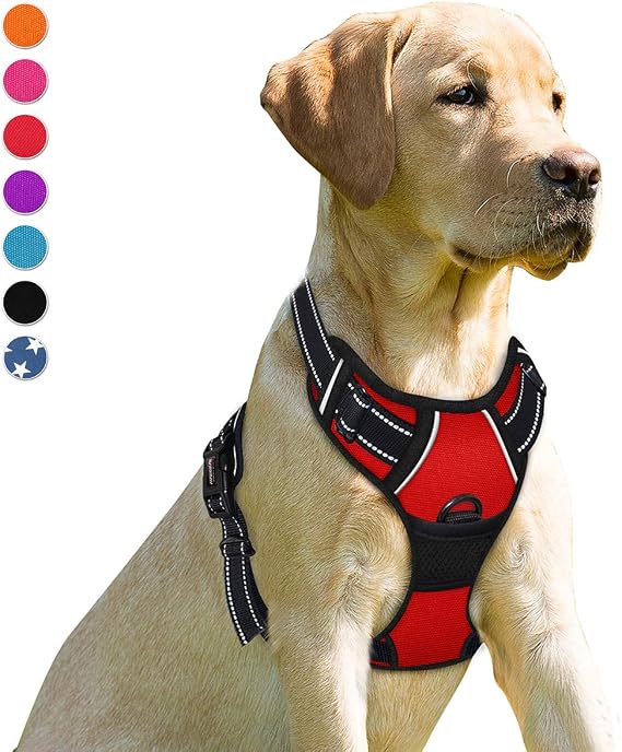 BARKBAY Dog Harness No Pull for Medium Sized Dog Front Back Clips,Dog Vest