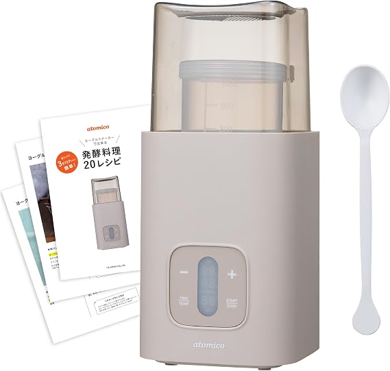 CB Japan Yogurt Maker, Fermented Food Maker, Milk Pack, Temperature Adjustable 77 - 140°F 25 - 65°C, Includes Exclusive Container, Exclusive Spoon, Original Recipe