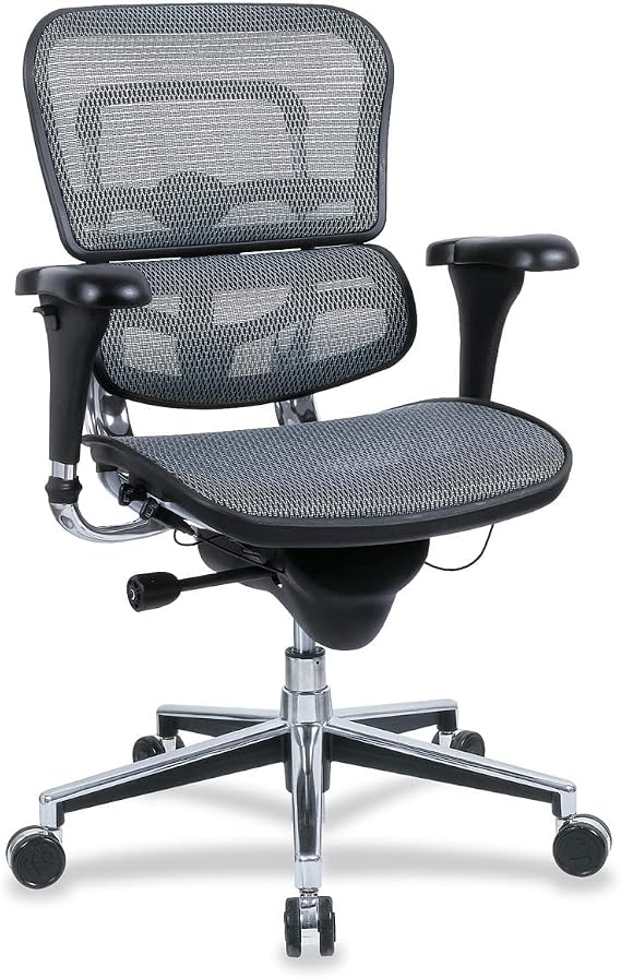 Ergohuman Eurotech Seating Mid Back Mesh Swivel Chair, Green