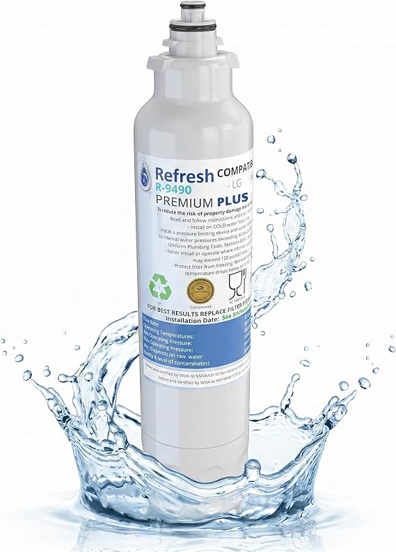 Refresh Plus Refrigerator Water Filter Replacement for LG LT800P, 1-Pack