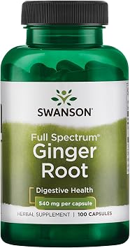Swanson Premium Brand Ginger Root 540 Milligrams 100 Capsules