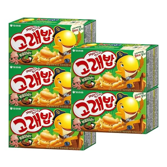Korean Snack Orion Goraebab Baked Marine Boy Sea Creatures Shaped (Baked Seasoning Flavour) 46g x 5pack