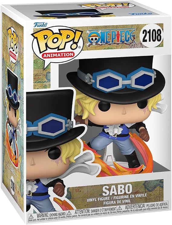 Funko POP! Animasyon: One Piece - Sabo - Koleksiyonluk Vinil Figür - Hediye Fikri - Resmi Ürün - Çocuklar ve Yetişkinler için Oyuncak - Koleksiyoncular ve Sergi için Model Figür