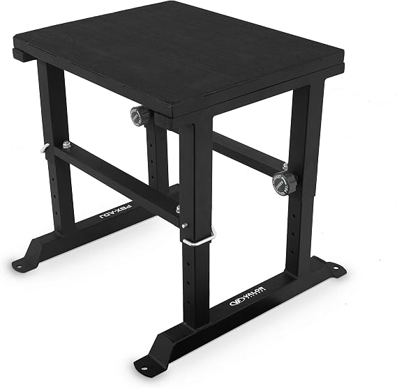 Valor Fitness Adjustable Plyo Box, 18" to 31" Plyometric Jump Box for Box Jumps, Agility, Speed, Power and Strength Training, 400 lb Capacity