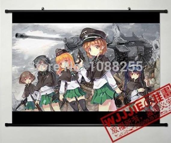 Anime family Home Decor Japanese Wall poster Scroll Girls and Panzer Saori Takebe Anime