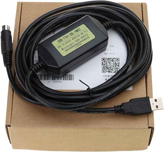 PLC Programming Cable for Micrologix 1000/1200 / 1500 Series Data USB-1761-CBL-PM02 PLC Programming