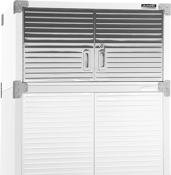 Seville Classics UltraHD Stacking Top Cabinet, White