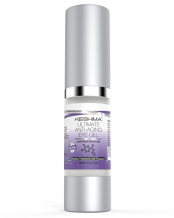 Keshima Eye Gel for Crow's Feet, Puffiness, Dark Circles & Wrinkles