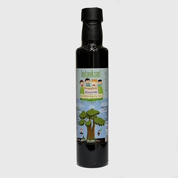 Botaniksan Propolisli Zencefilli Keçiboynuzu Özü 400ML Çocuklar İçin Saf Doğal Katkısız