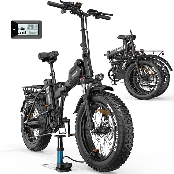 Peak 3000W Fat Tire Electric Bike for Adults, 52V 40AH 120-Mile Long Range E-Bike with UL2849 Certified Waterproof Battery, 20" All-Terrain E Bike