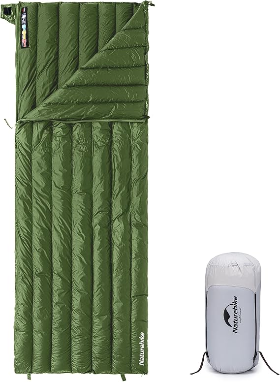 Naturehike Ultralight Backpacking RDS Down Sleeping Bag for Adults, 650 Fill Power Sleeping Bag for 42/52F, 20oz Compact Lightweight Sleeping Bags for Hiking Camping 3 Seasons