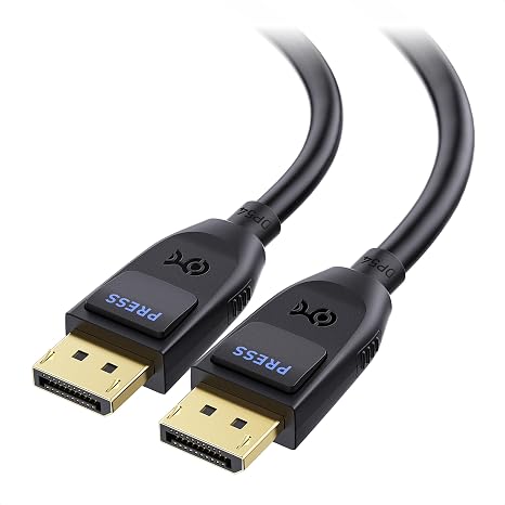 Cable Matters [VESA Certified] 54Gbps DisplayPort 2.1 Cable, 9.8ft / 3m