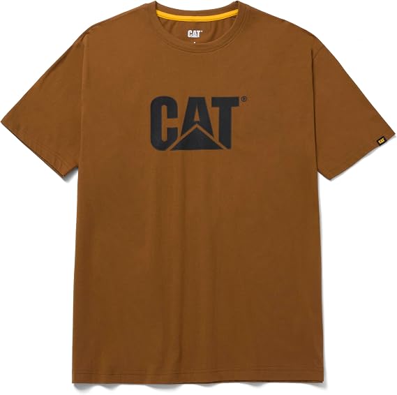 Caterpillar Men's TM Logo Short Sleeve T-shirt Cut and Sew Logo Tee